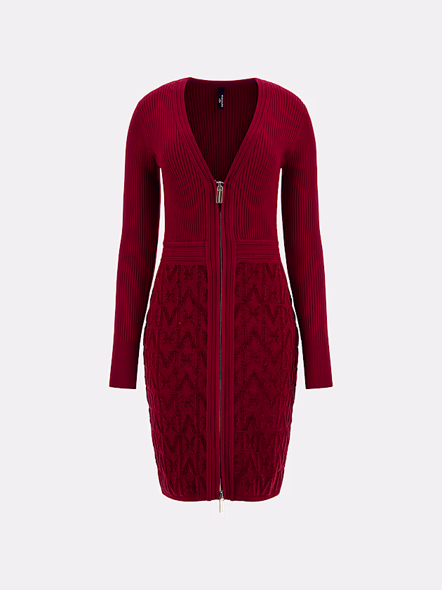 Marciano monogram sweater mini dress - GUESS