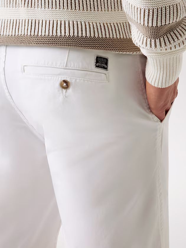 Angels gabardine chino shorts - GUESS