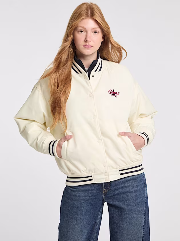 Embroidered Varsity Jacket - GUESS