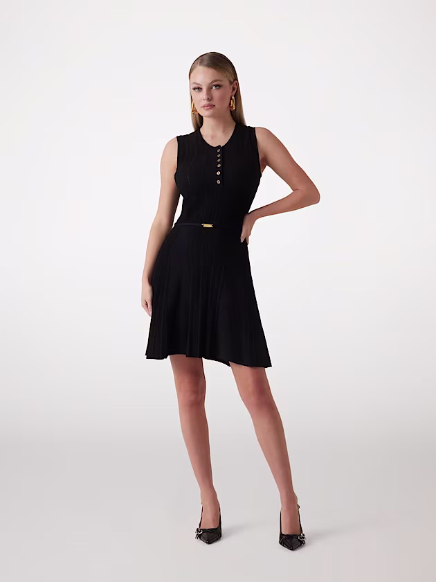 Marciano rib-knit mini dress - GUESS