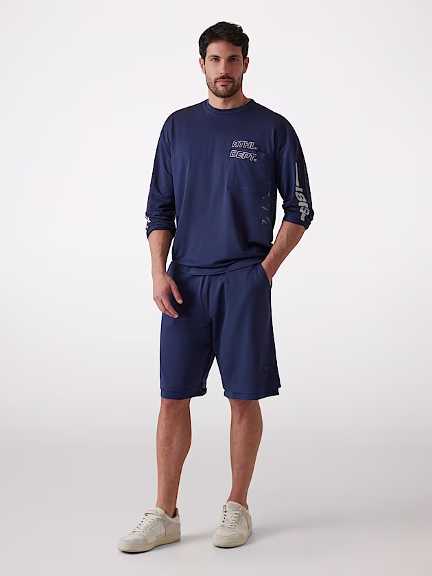 Oversized mesh T-shirt - GUESS