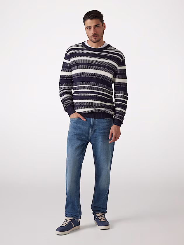 Regular-fit striped sweater - GUESS
