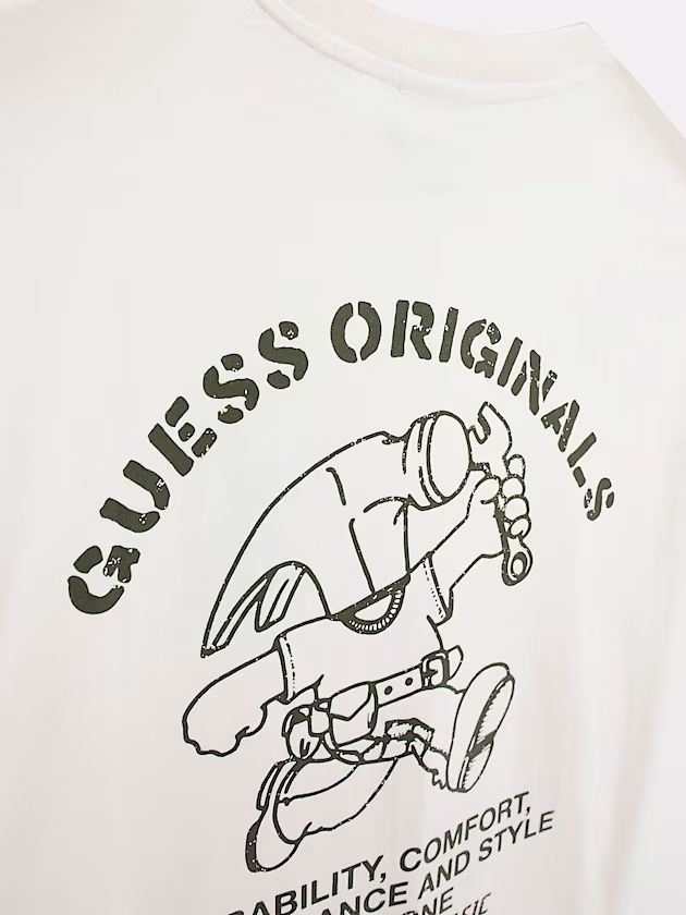 Carpenter Crewneck Tee - GUESS