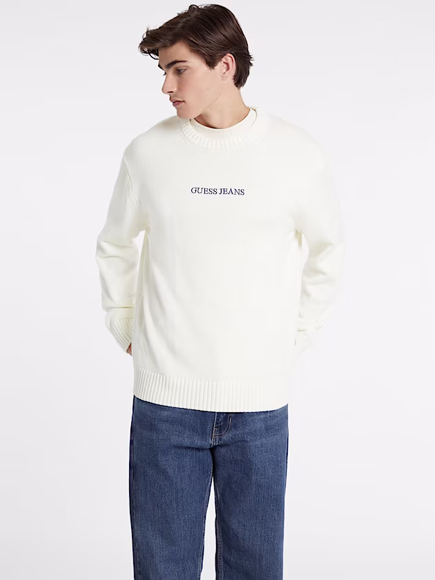 Embroidered Logo Sweater - GUESS