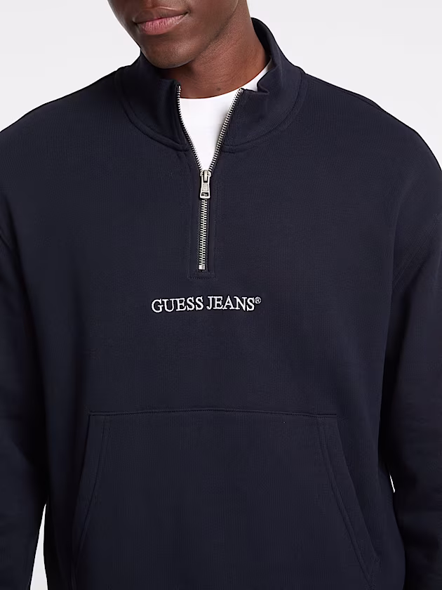 Half-Zip Logo Sweater - GUESS