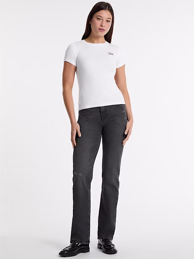 Embroidered slim t-shirt - GUESS