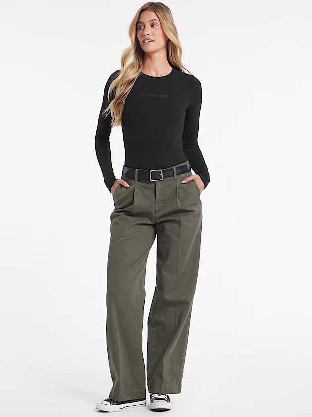 Embroidered Logo Bodysuit - GUESS