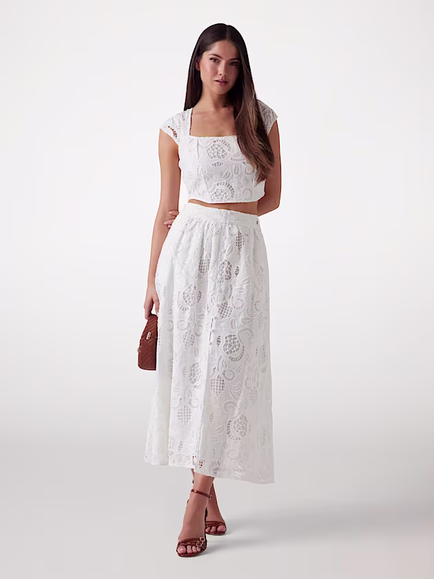 Embroidered corset top - GUESS