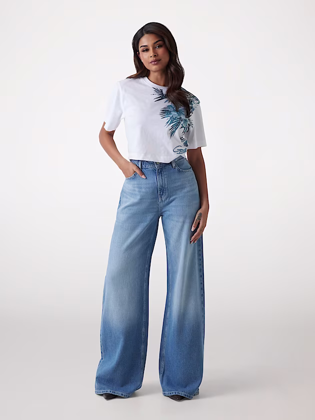 Cropped boxy T-shirt - GUESS