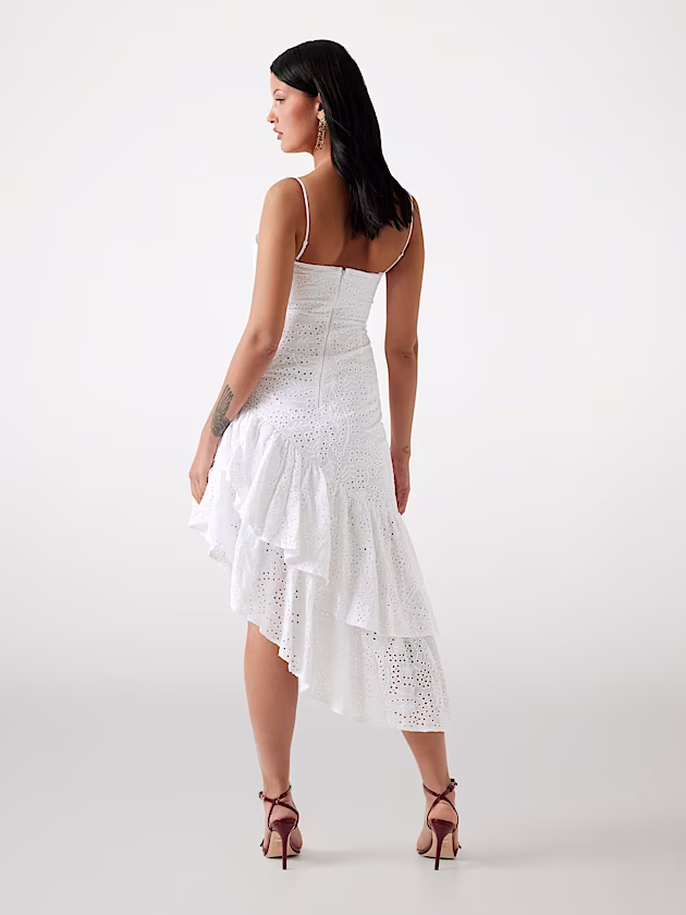 Asymmetrical midi dress - GUESS