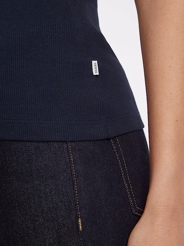 Slim Embroidered Star Tank - GUESS