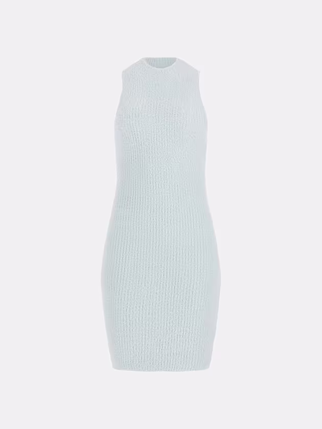 Fuzzy yarn sweater mini dress - GUESS