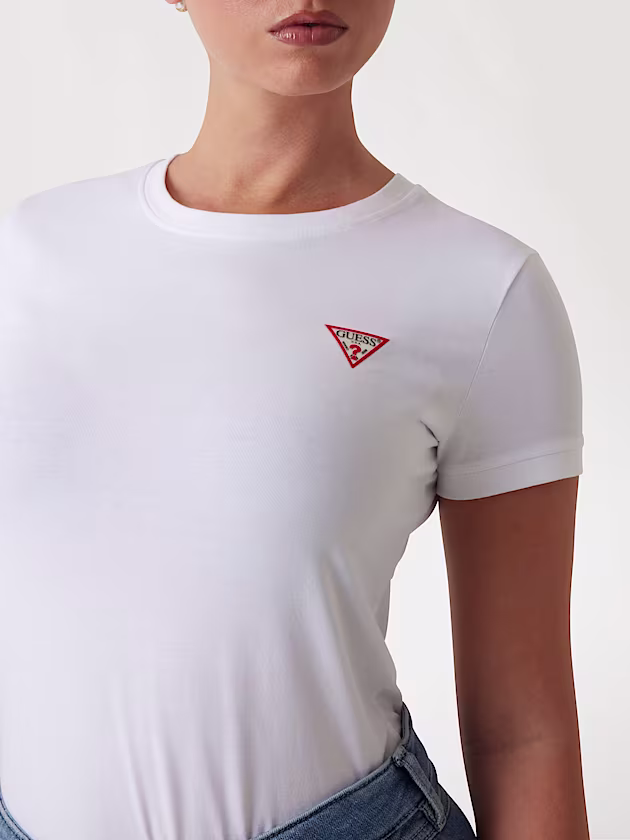 Small triangle logo stretch t-shirt - GUESS