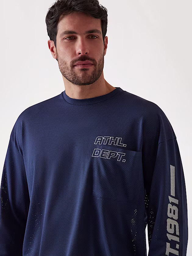 Oversized mesh T-shirt - GUESS