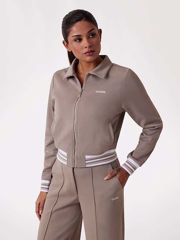 Zip-up logo sweatshirt - GUESS