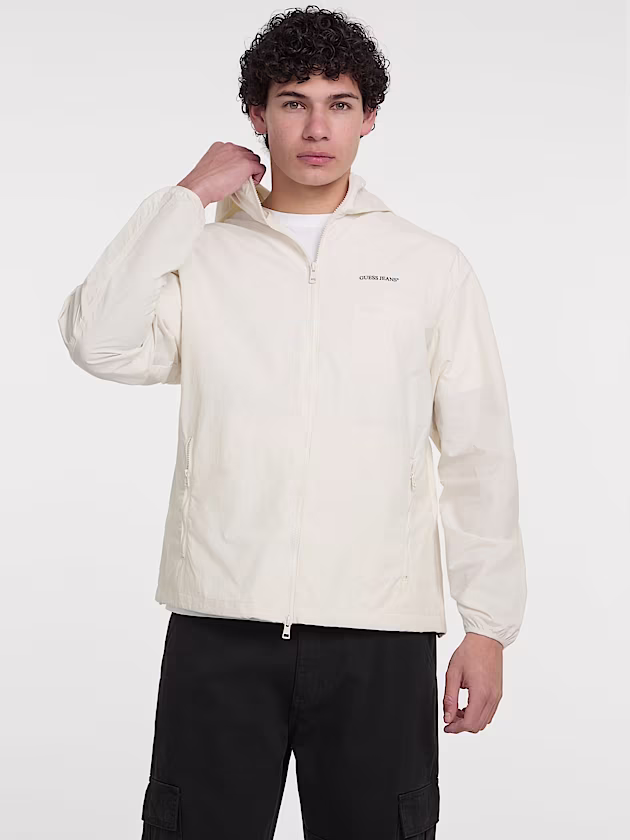 Nylon packable windbreaker - GUESS