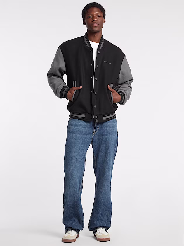 Embroidered Varsity Jacket - GUESS