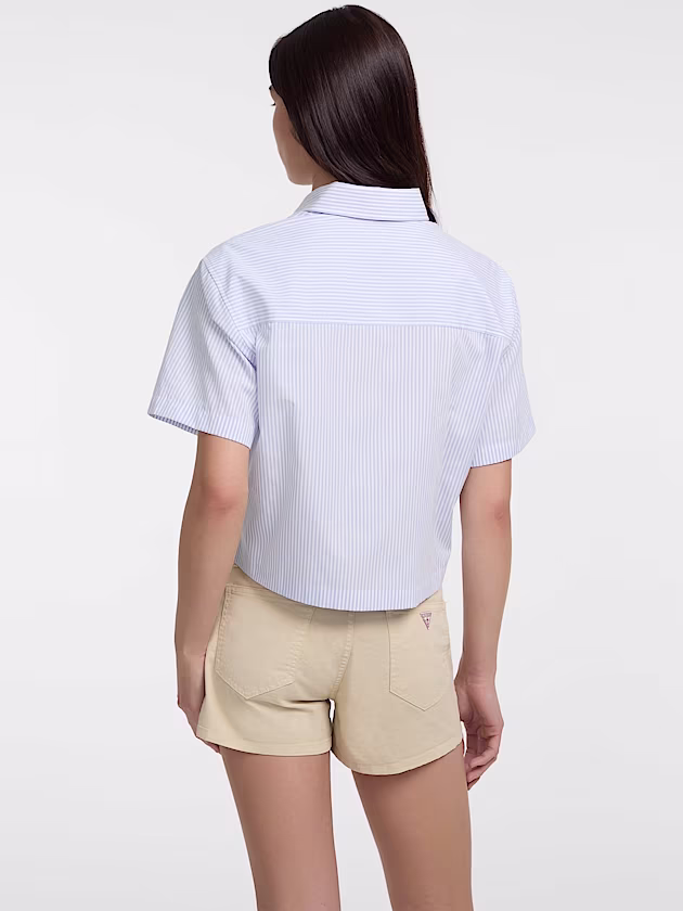 Striped cropped shirt - GUESS