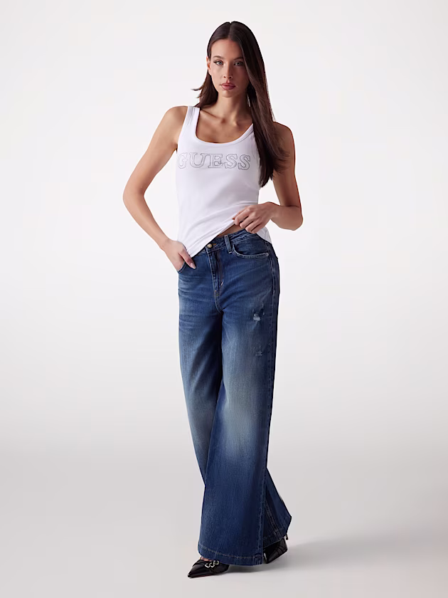 Stretch logo tank top - GUESS