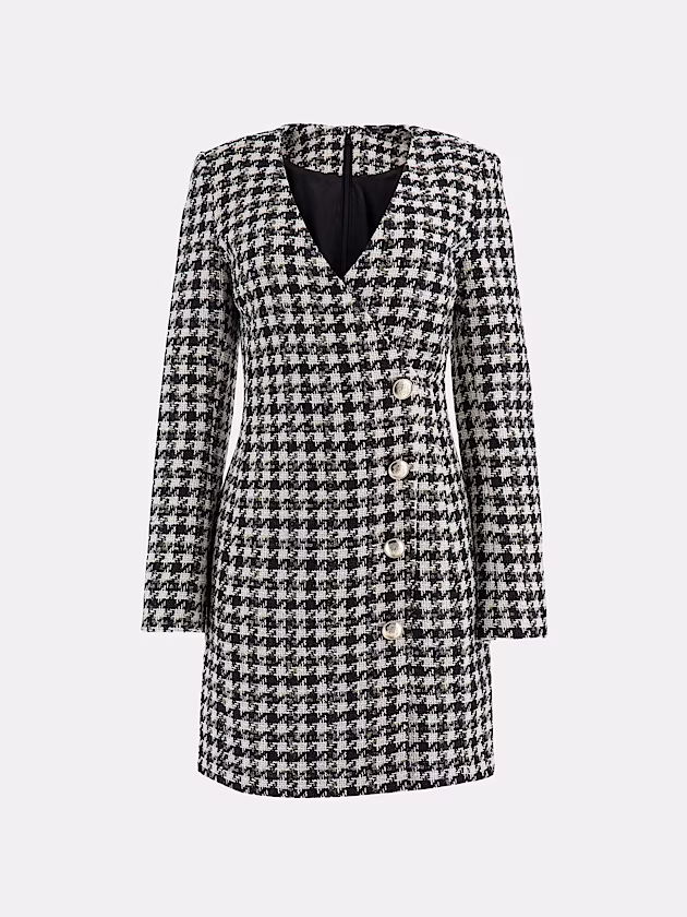 Marciano pied de poule mini dress - GUESS