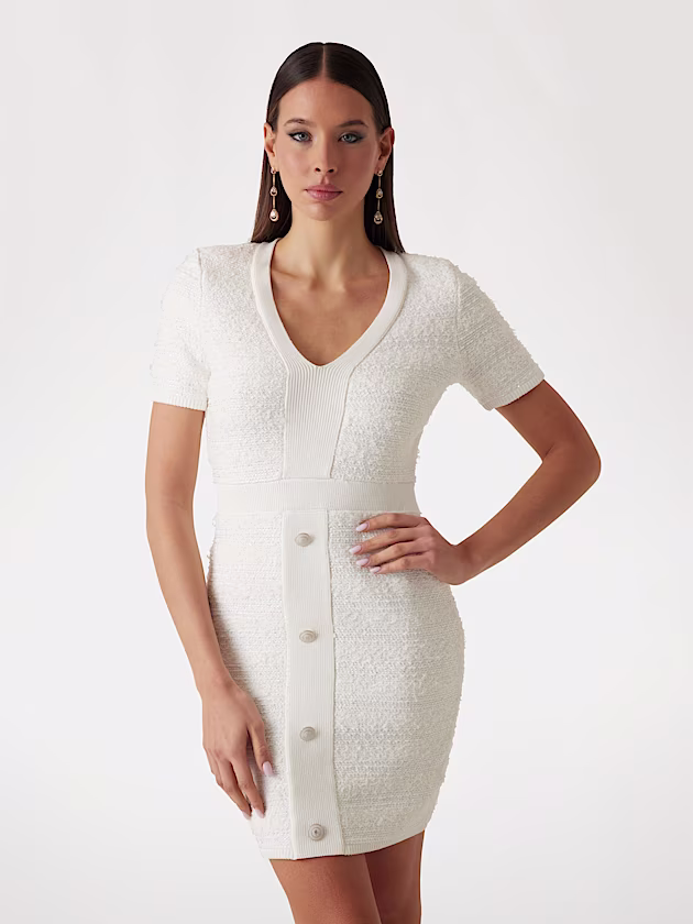 Marciano bouclé mini sweater dress - GUESS
