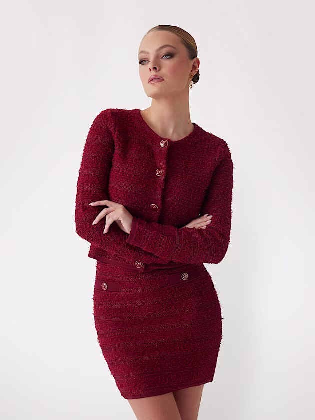 Marciano bouclé sweater jacket - GUESS