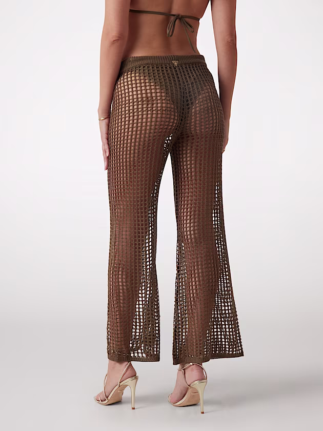 Palazzo-fit crocheted pants - GUESS