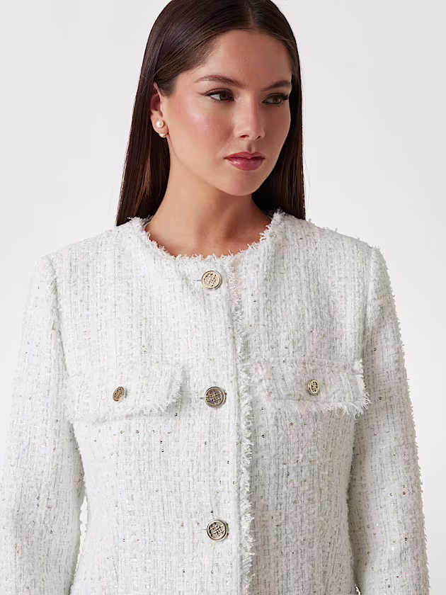 Tweed trucker jacket - GUESS