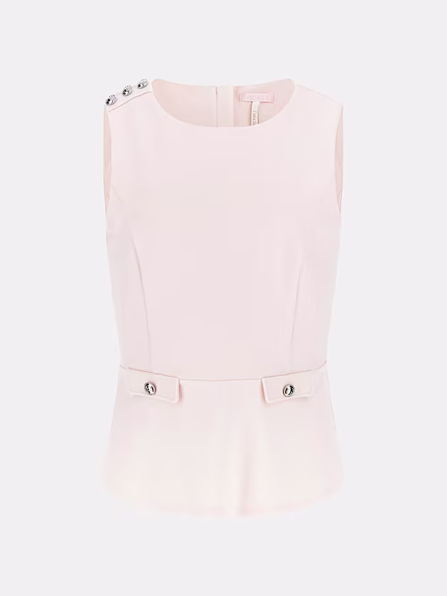 Sleeveless peplum top - GUESS