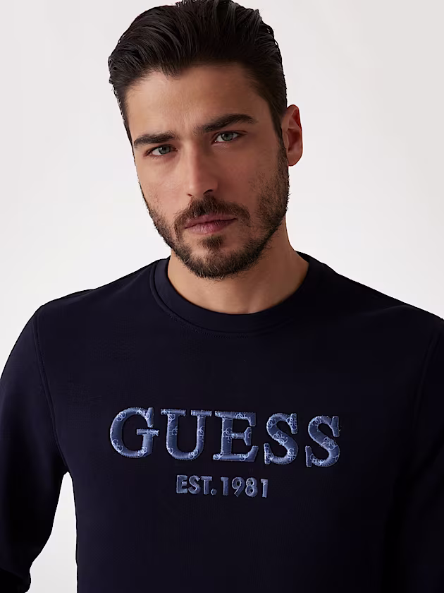 Embroidered logo sweatshirt - GUESS