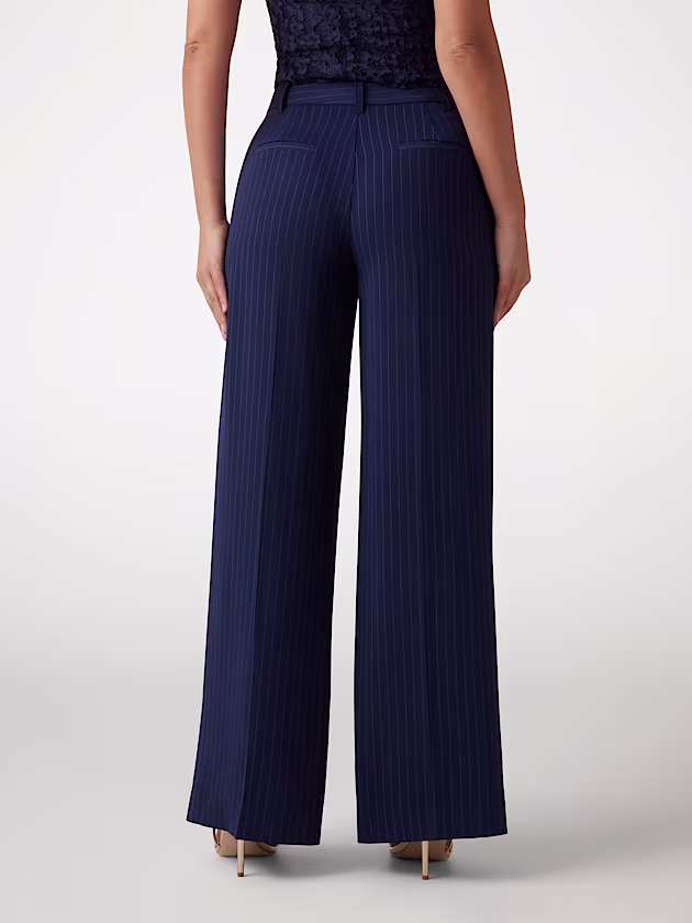 Marciano wide-leg pinstriped pants - GUESS