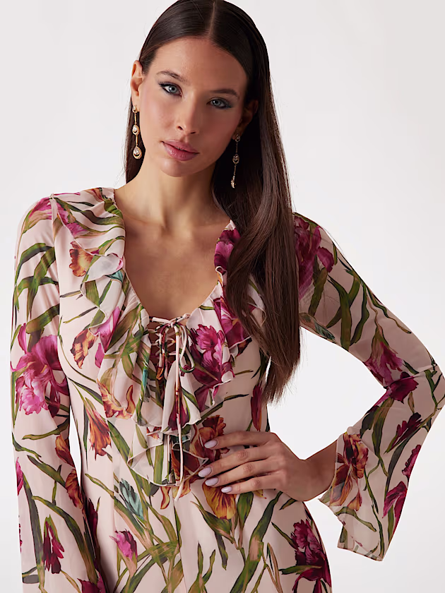 Marciano floral-print maxi dress - GUESS