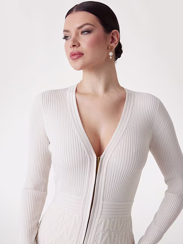 Marciano monogram sweater mini dress - GUESS