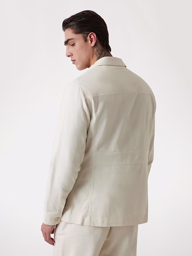 Linen-blend safari jacket - GUESS
