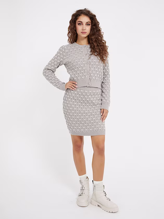 Cross stitch sweater mini skirt - GUESS