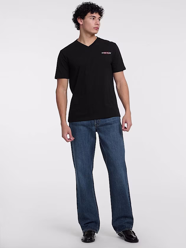 Slim American Tradition V-Neck Tee - GUESS