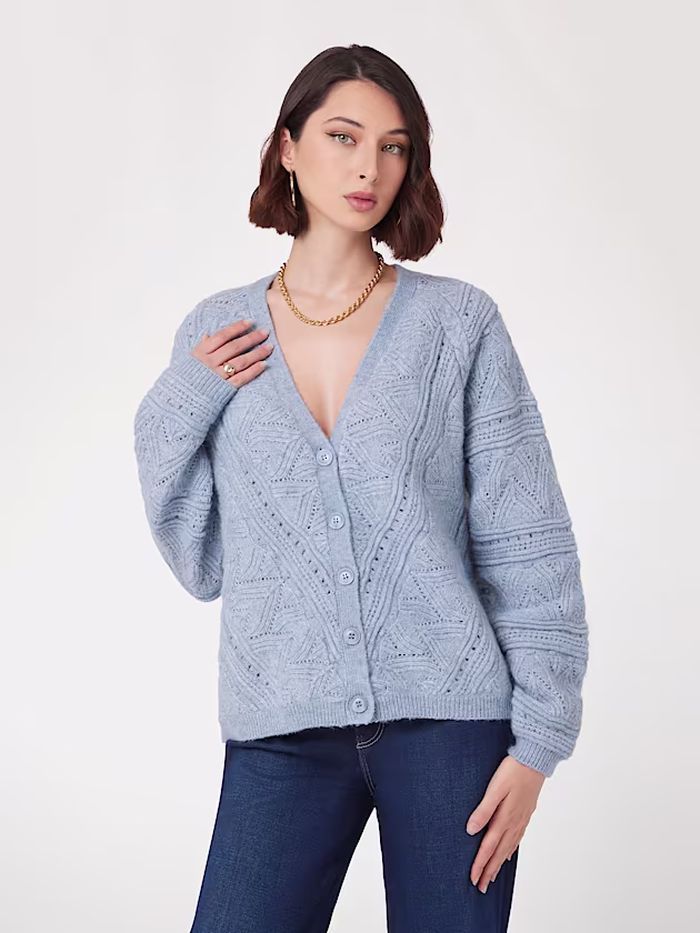 Alpaca wool-blend cardigan - GUESS