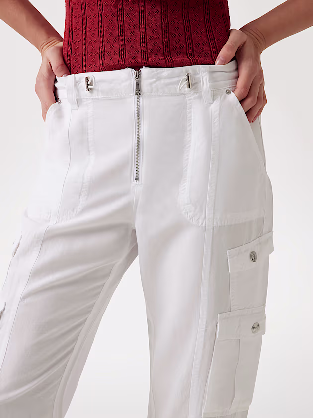 Linen blend capri pants - GUESS