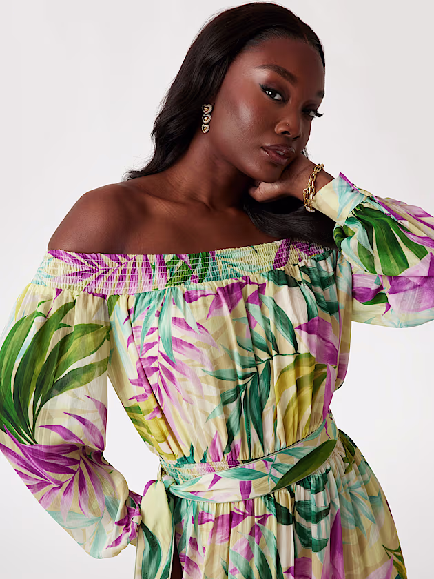 Floral-print maxi dress - GUESS