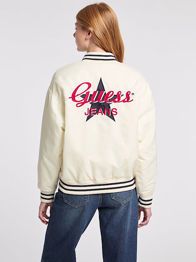Embroidered Varsity Jacket - GUESS