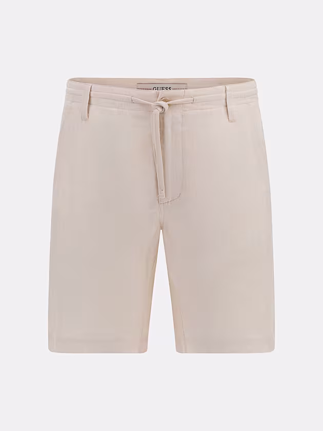 Linen-blend shorts - GUESS
