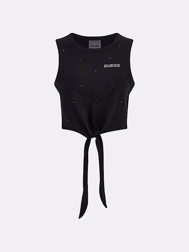 Front knot cropped T-shirt - GUESS