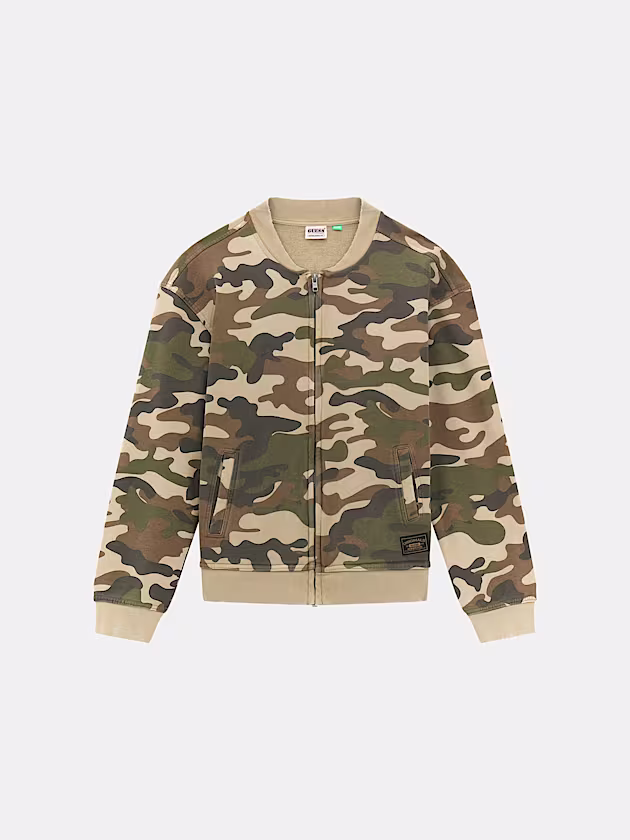 Camouflage bomber sweatshirt - GUESS