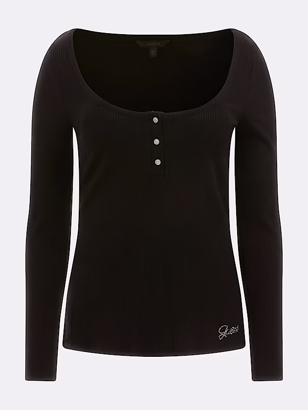 Jewel buttons top - GUESS