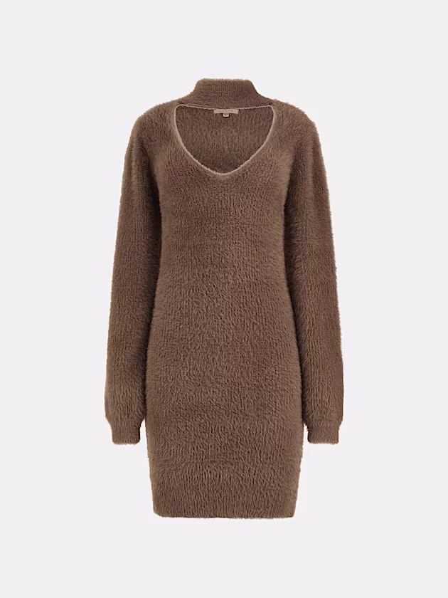 Fuzzy sweater mini dress - GUESS
