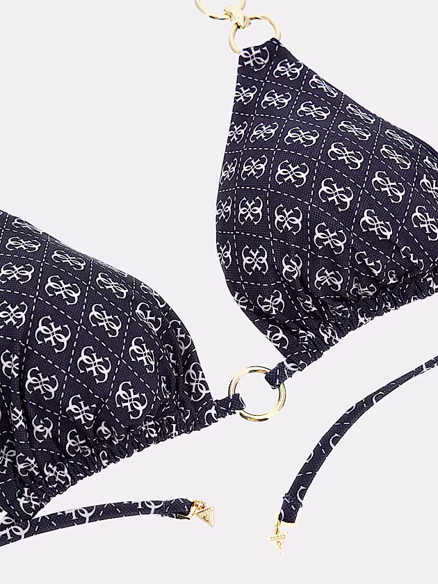 4G logo triangle bikini top - GUESS