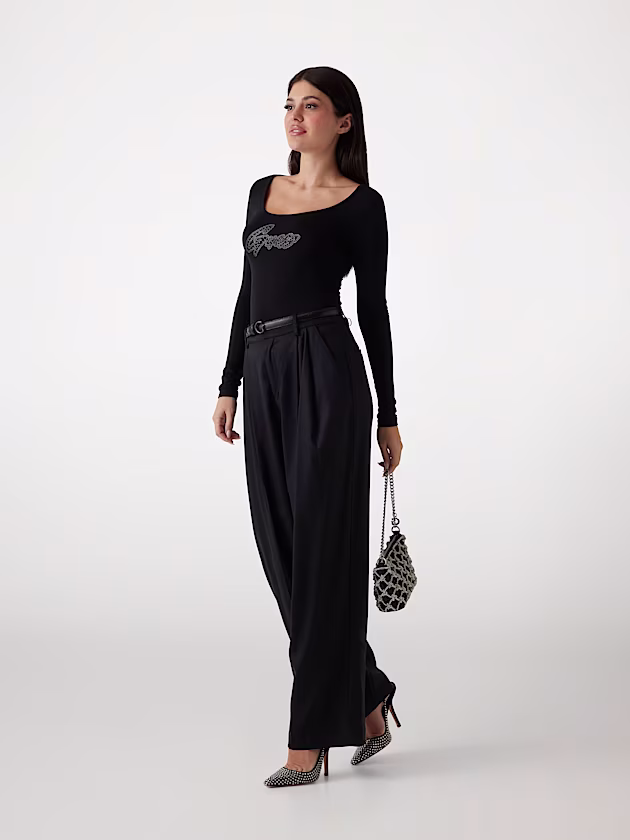 Darted wide leg trousers - GUESS