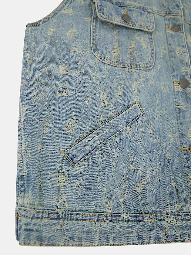 Denim trucker vest - GUESS