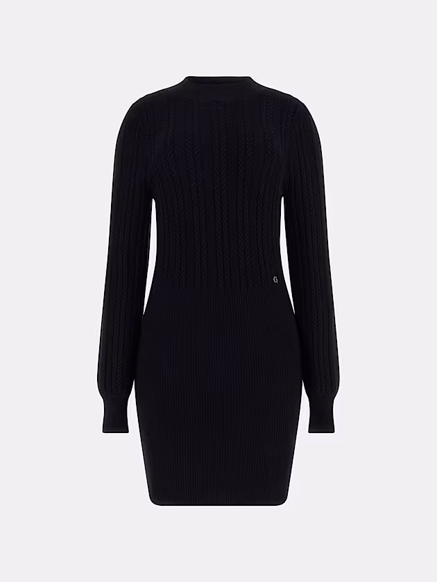 Cable knit sweater mini dress - GUESS