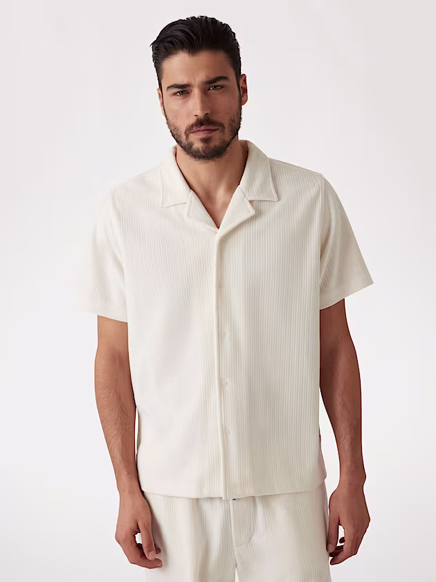 Textured knit shirt - GUESS